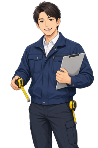 現地確認を担当する営業スタッフのキャラクター